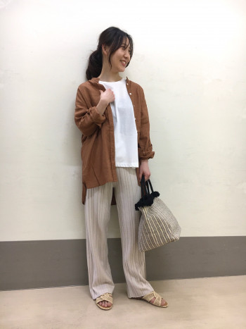 ゆったりとしていて、軽いのがこれからの時期に使いやすい!